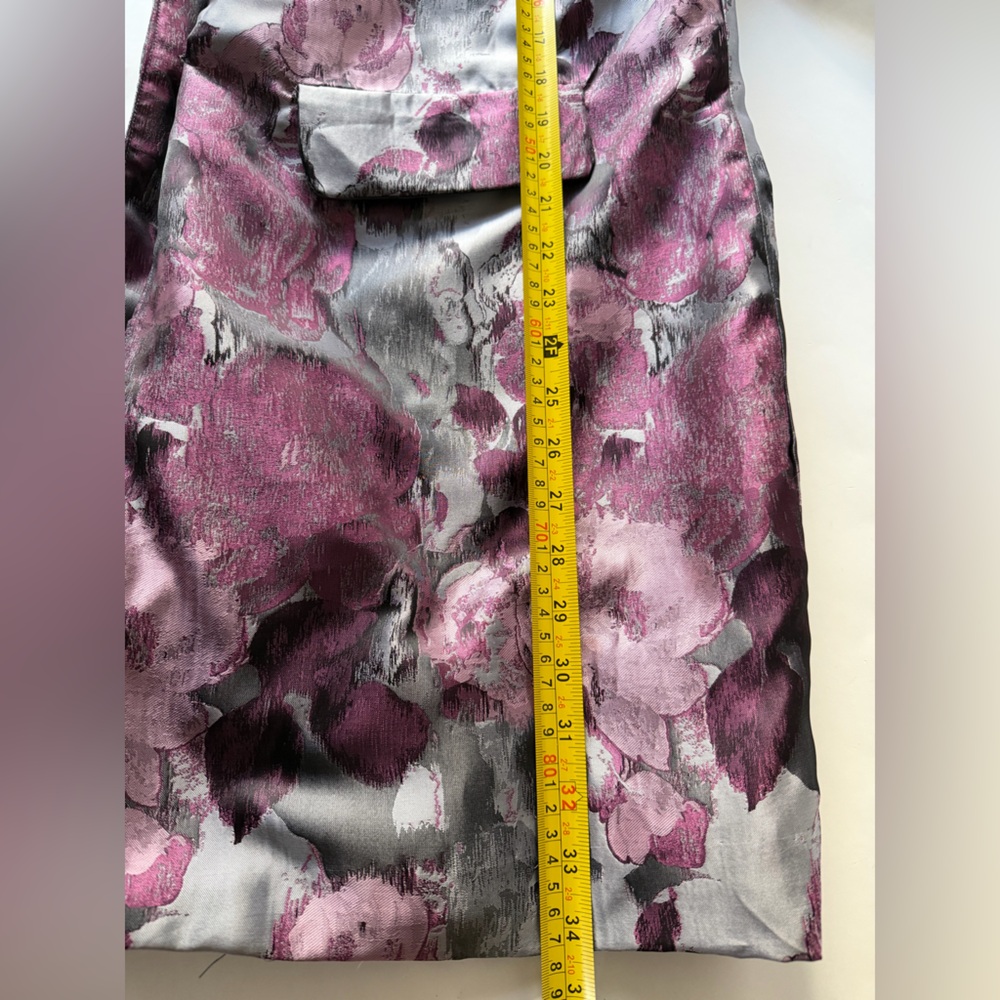 Floral Pink and Gray Women's Coat - Picture 9 of 10